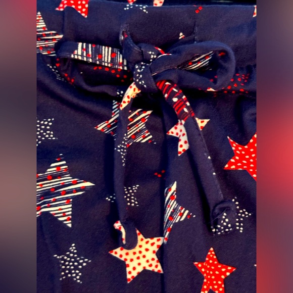 STARS Pajama Lounge Pants * size XXL 2X 2XL * Blue Red White * - Picture 3 of 9
